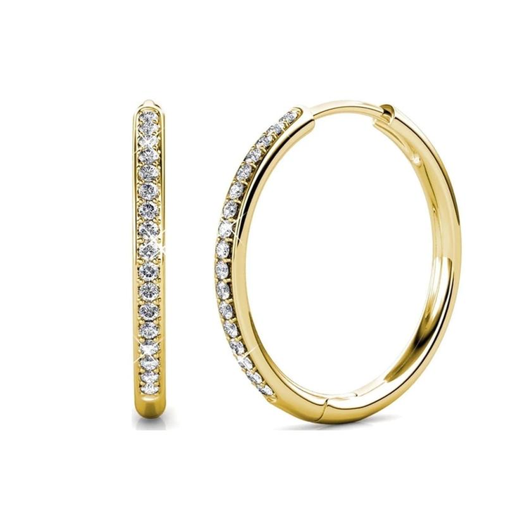 Diana Gold Pavé Earrings