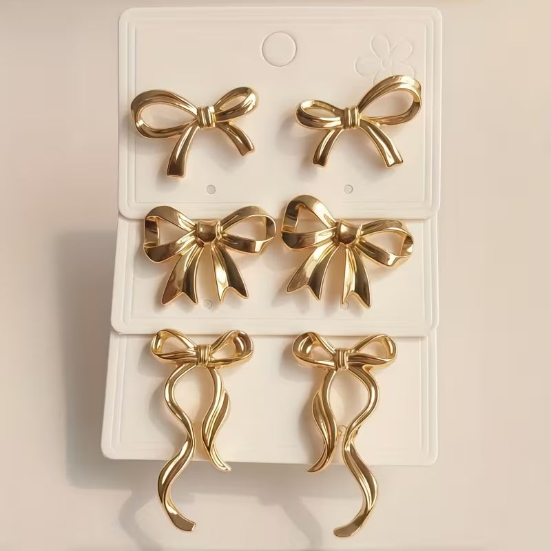 Chic Ribbon Bow Earrings