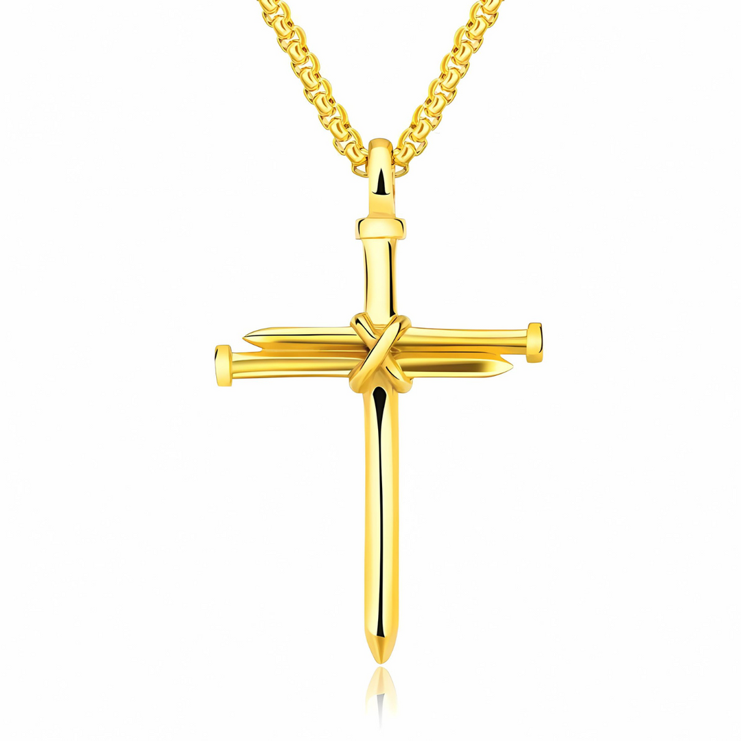 Cross Nail Pendant Necklace