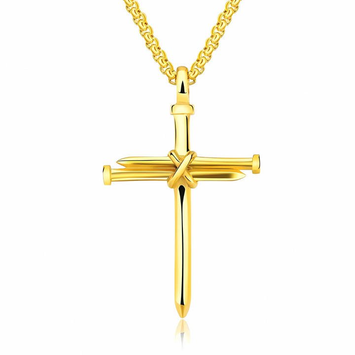 Cross Nail Pendant Necklace