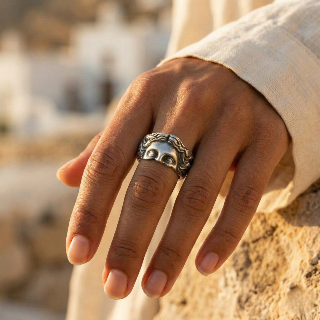 Adjustable Aphrodite Ring" can be rewritten as "Adjustable Aphrodite Ring - Perfect Fit for Every Style.