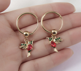 Hummingbird Necklace & Earring Set
