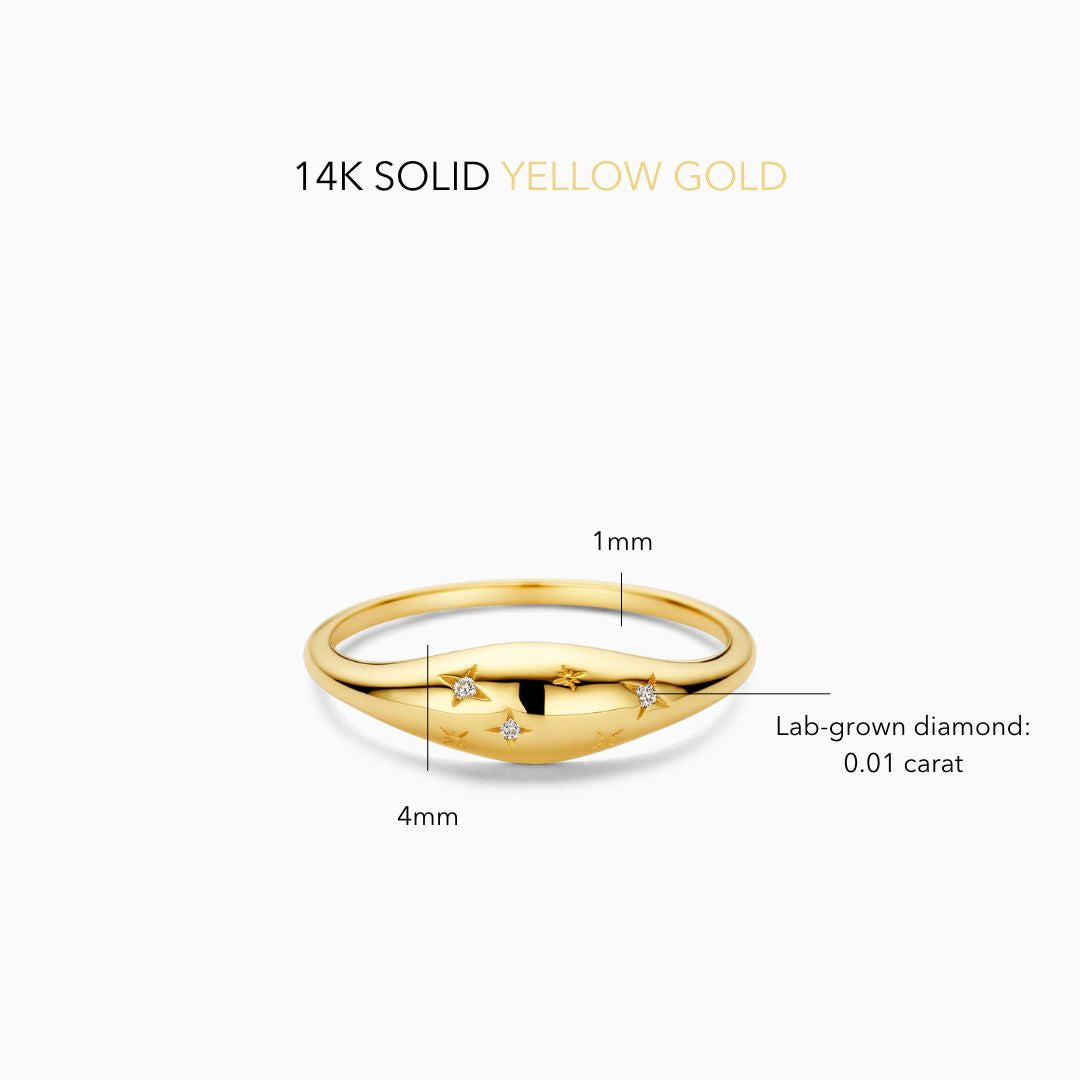 Gold Starry Sky Ring