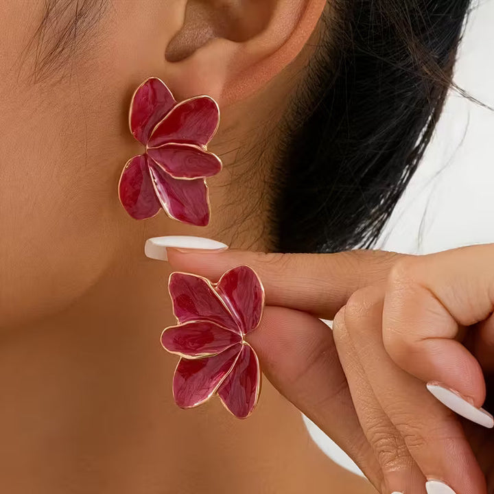 Floral Resin Earrings