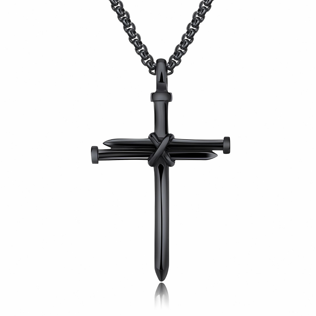 Cross Nail Pendant Necklace