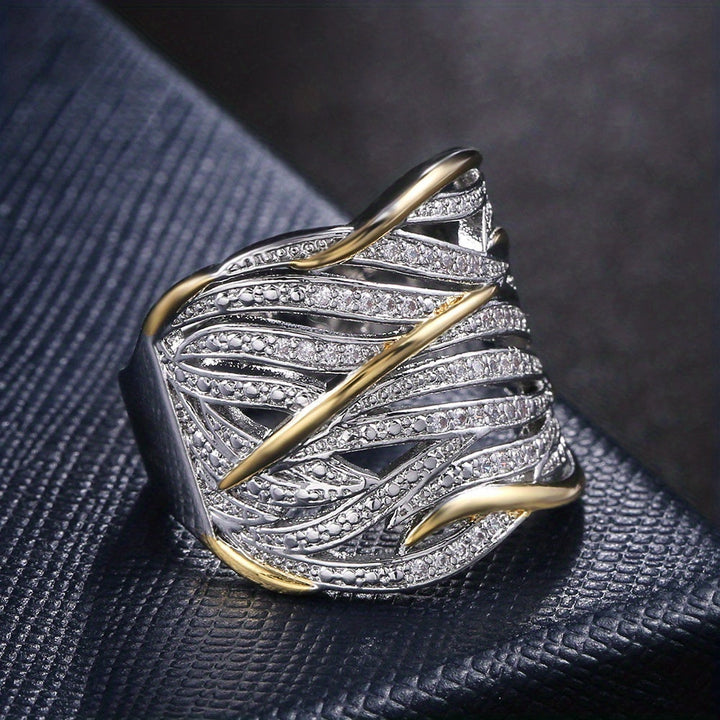 Chic Twisted Multi-Layer Ring