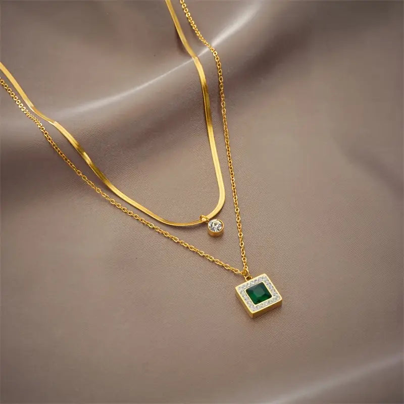 Emerald Tirena Necklace