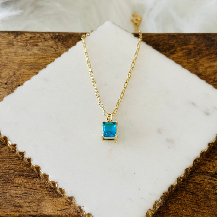 Emerald Cut Pendant Necklace" can be rewritten as "Elegant Emerald Cut Pendant Necklace.