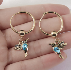 Hummingbird Necklace & Earring Set
