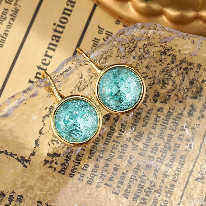 Vintage Ice Crack Earrings