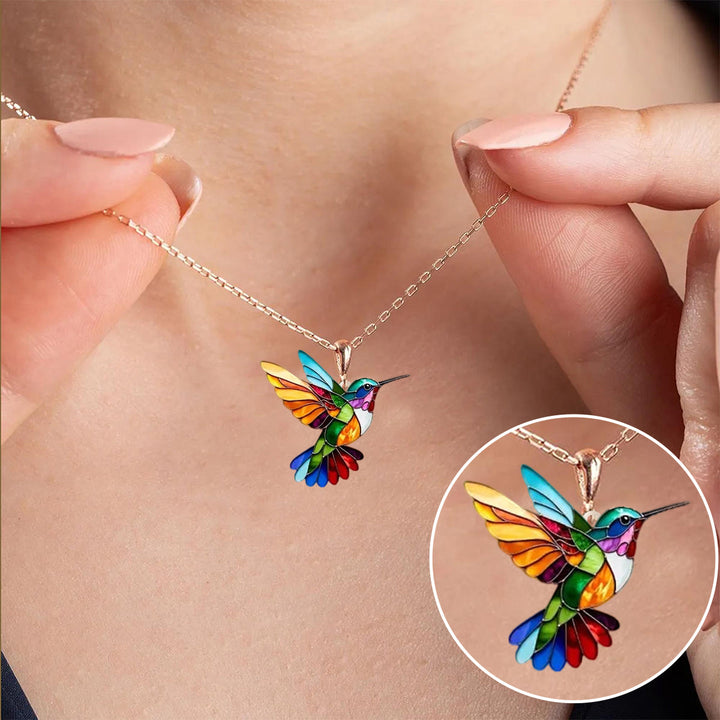 Limited Time: Stunning Hummingbird Necklace with Bonus Earrings