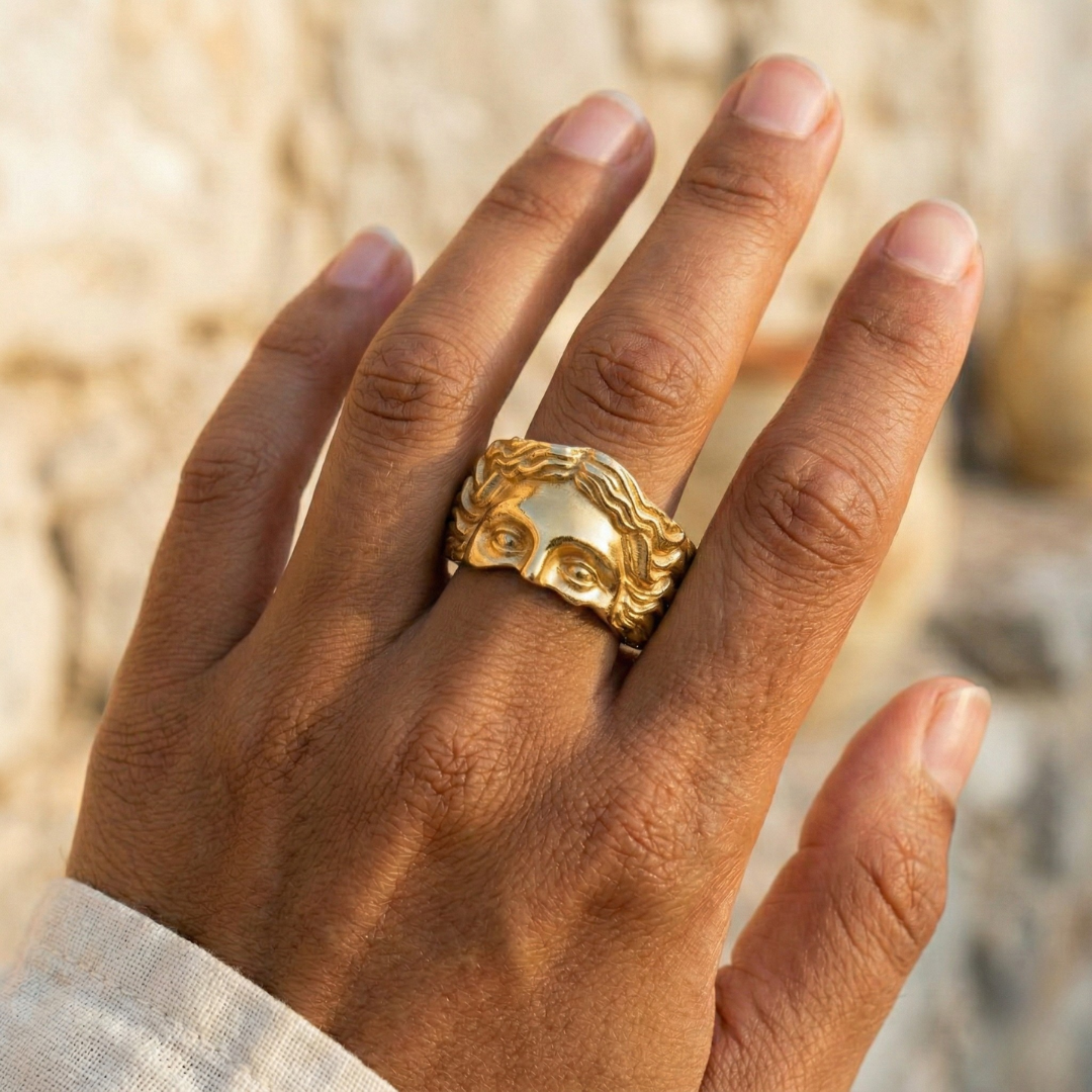 Adjustable Aphrodite Ring" can be rewritten as "Adjustable Aphrodite Ring - Perfect Fit for Every Style.