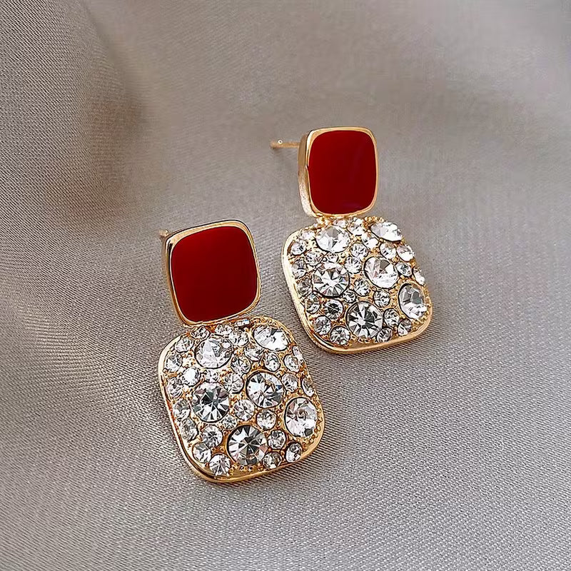 Square Drop Earrings