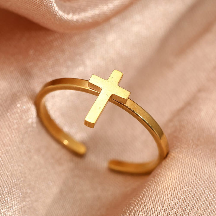 Adjustable Upper Ring with Cross Design