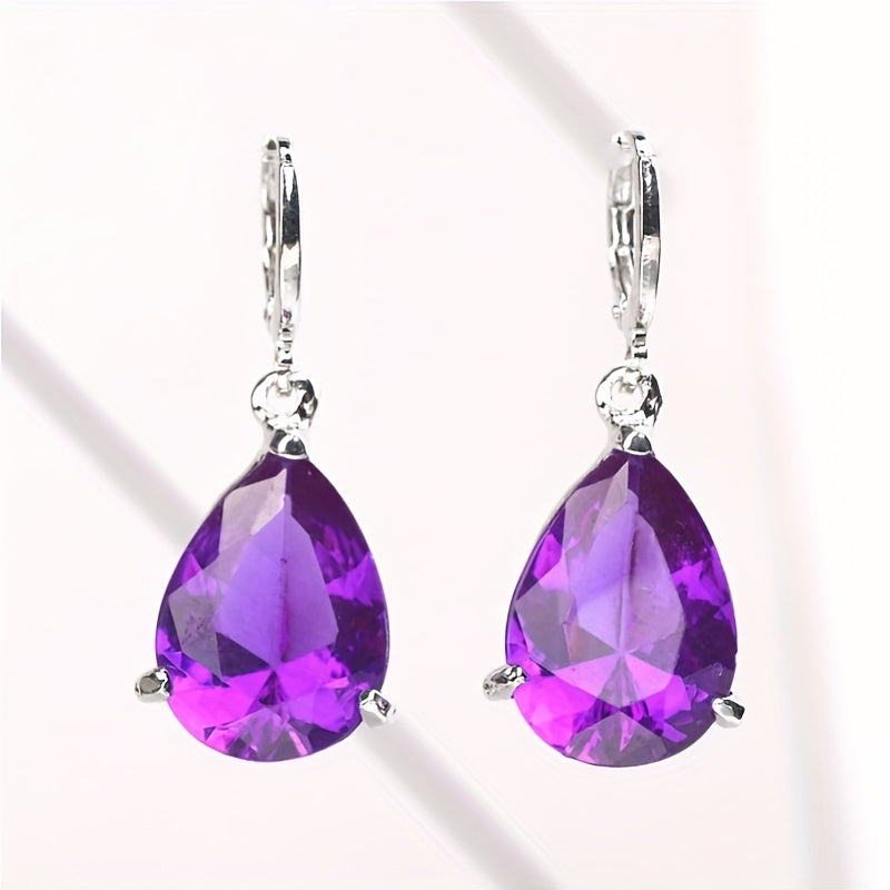 Tania Amethyst Stud Earrings