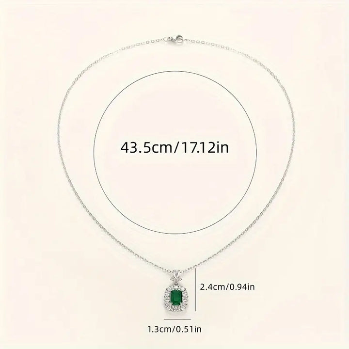 Serena Emerald Pendant Necklace