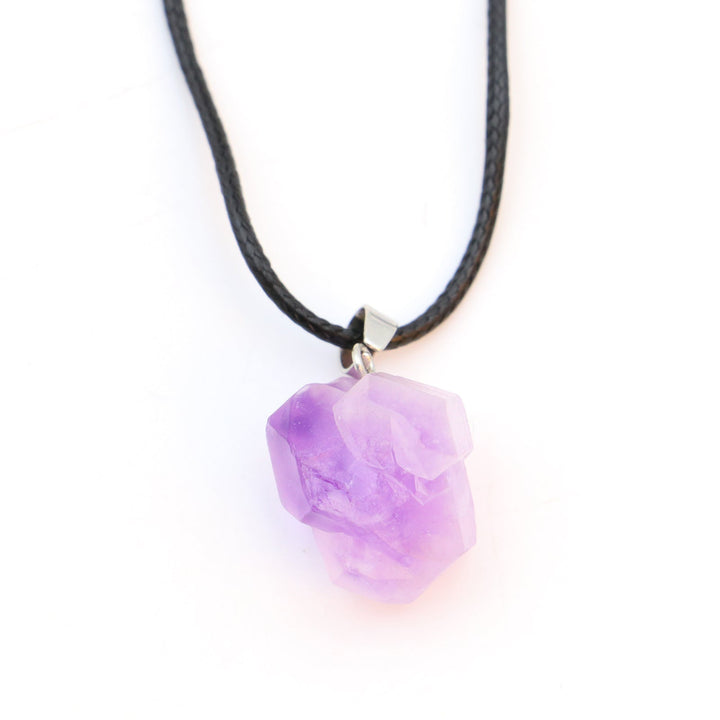 Rose Amethyst Pendant Necklace
