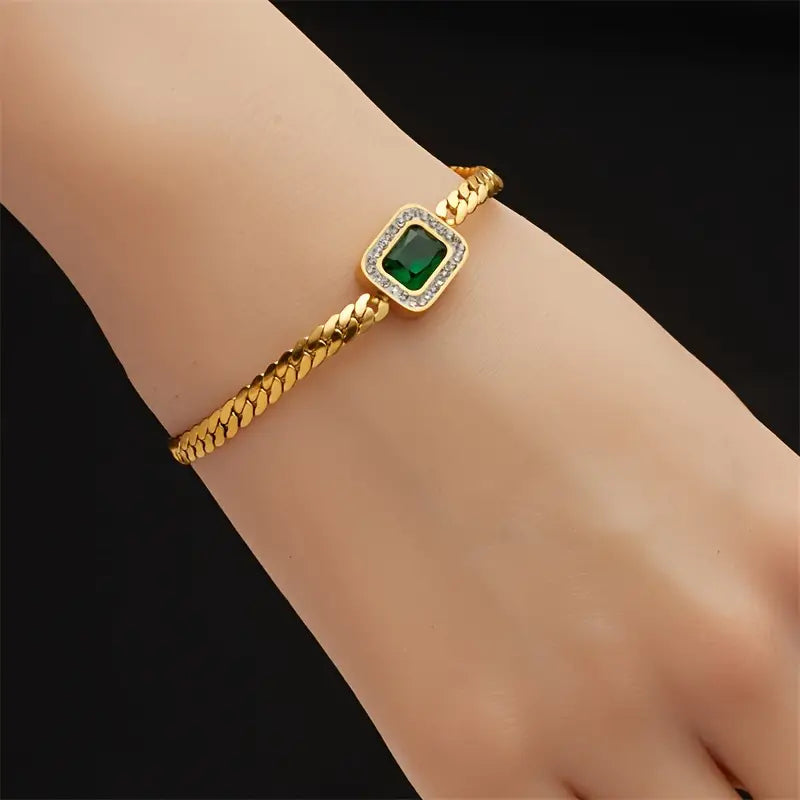 Joana Emerald Green Bracelet