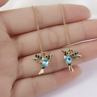 Hummingbird Necklace & Earring Set