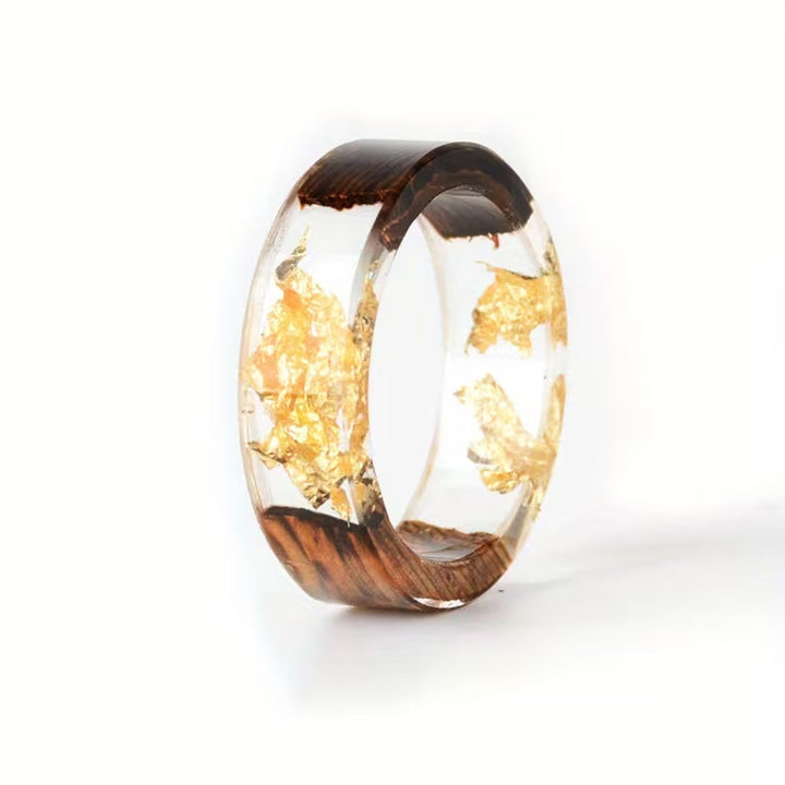 Artisan Wood and Resin Ring