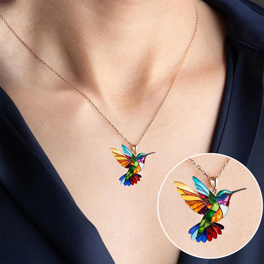 Limited Time: Stunning Hummingbird Necklace with Bonus Earrings