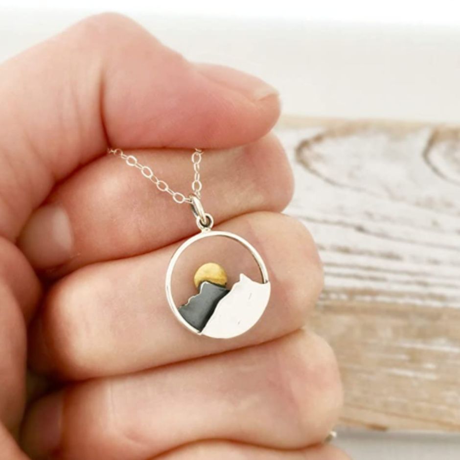 Mountain Pendant Necklace