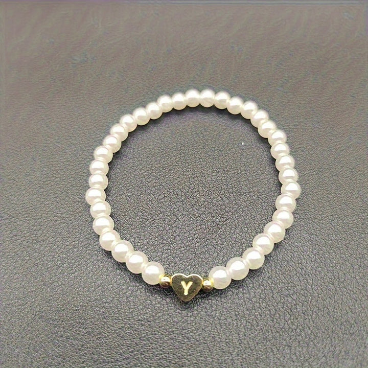 Charming Initial Heart Bracelet