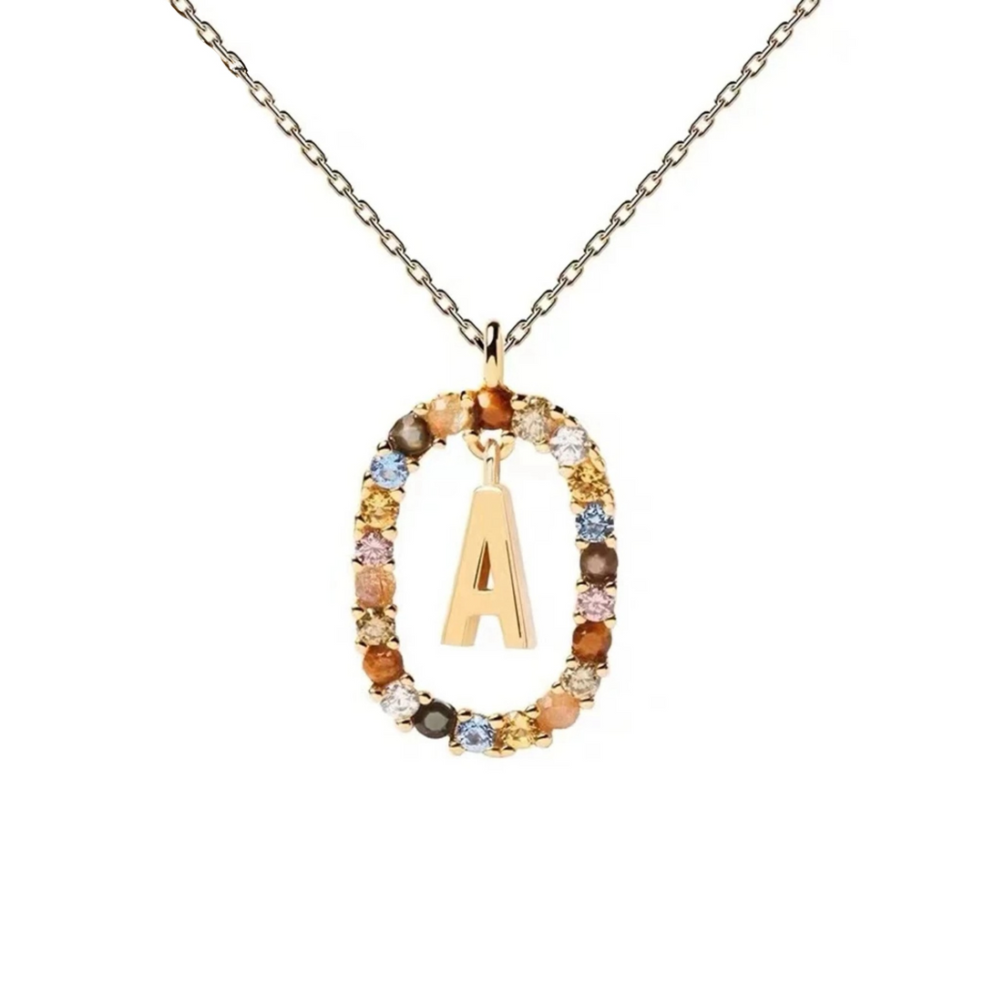 Chic Multicolor Stone Necklace