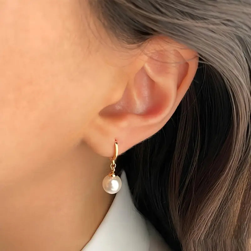 Gold Pearl Jewelry Set