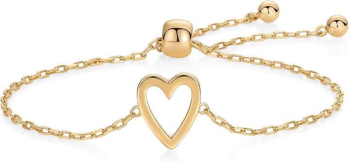 Gold Radiant Heart Bracelet