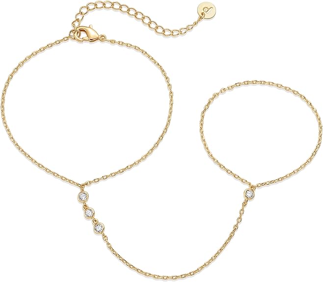 Elegant Gold Hand Bracelet