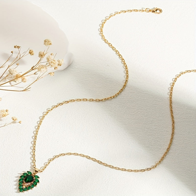 Matilde Emerald Heart Necklace