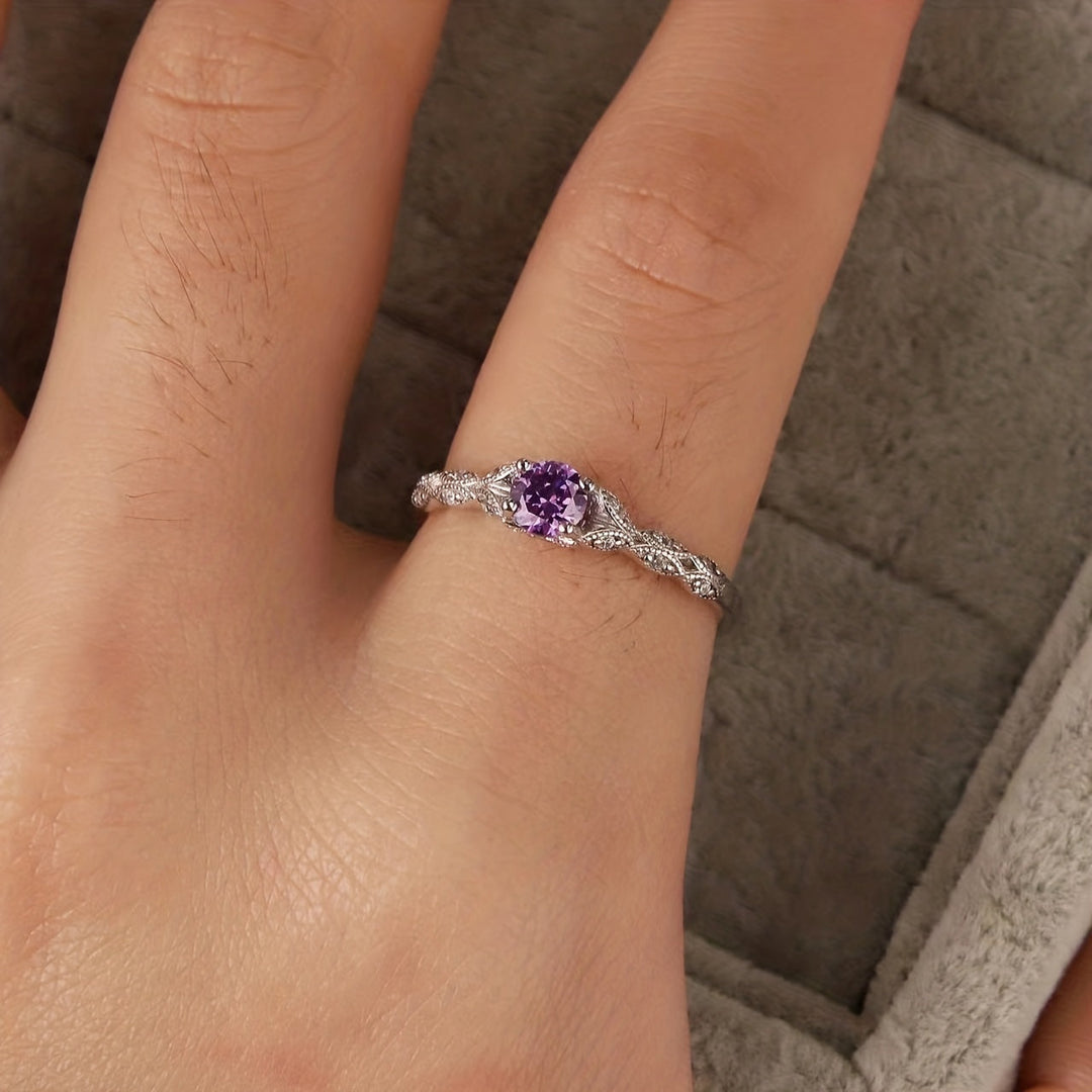 Brigitte Amethyst Ring" can be rewritten as "Brigitte Amethyst Gemstone Ring.