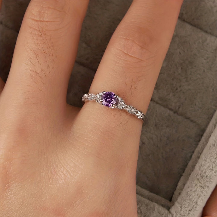 Brigitte Amethyst Ring" can be rewritten as "Brigitte Amethyst Gemstone Ring.