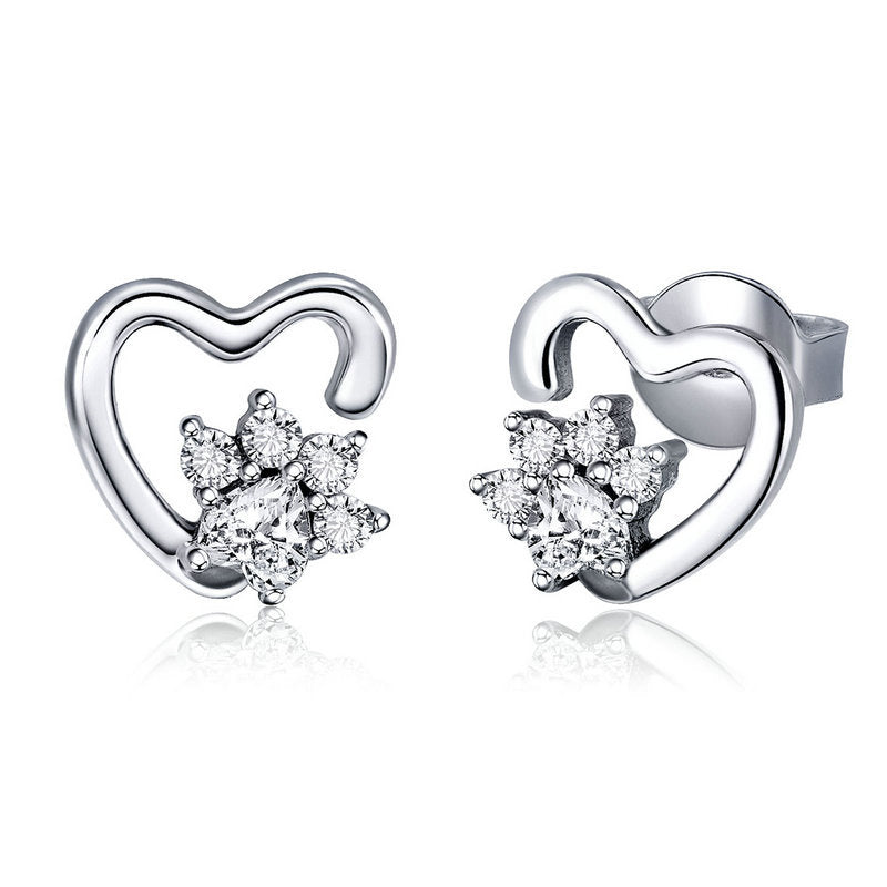 Silver Claw Earrings