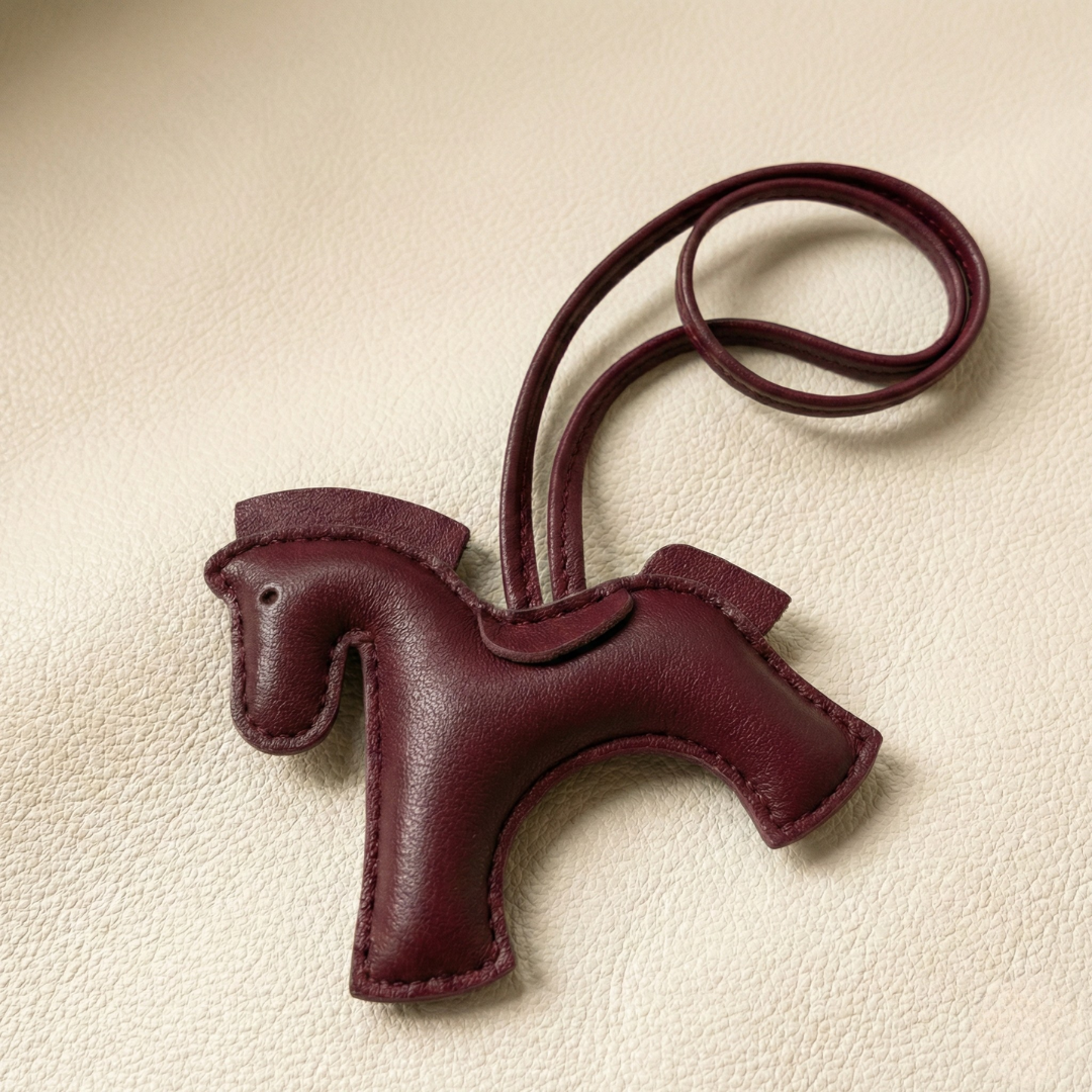 Handcrafted Leather Horse Keychain