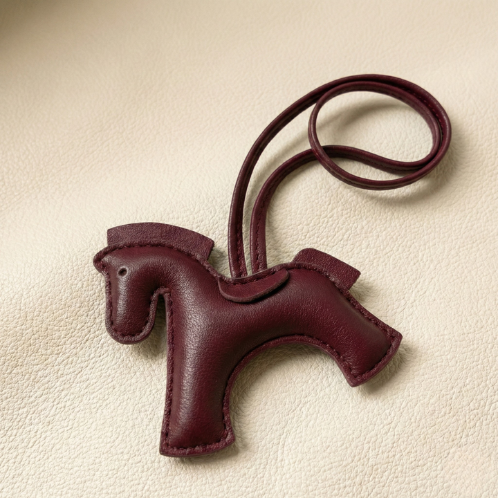 Handcrafted Leather Horse Keychain