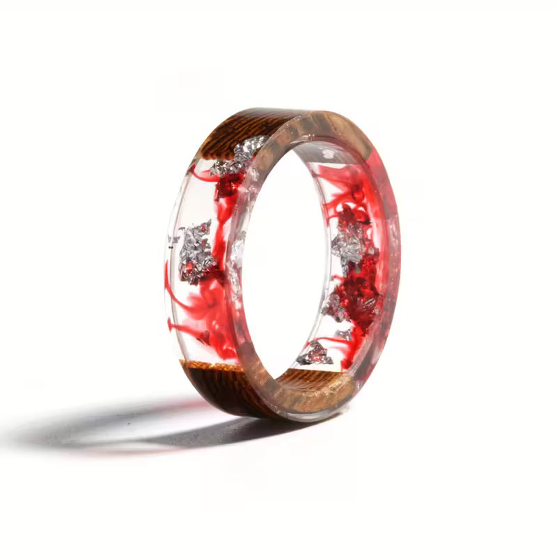 Artisan Wood and Resin Ring
