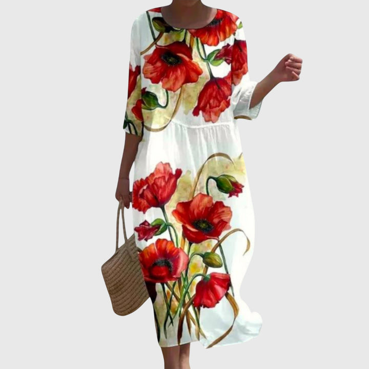 Hayley™ | Elegant Floral Long Robe