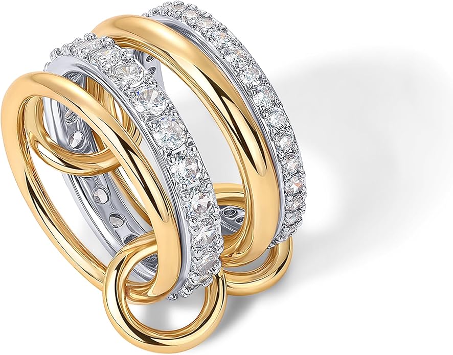 Gold United Rings Set