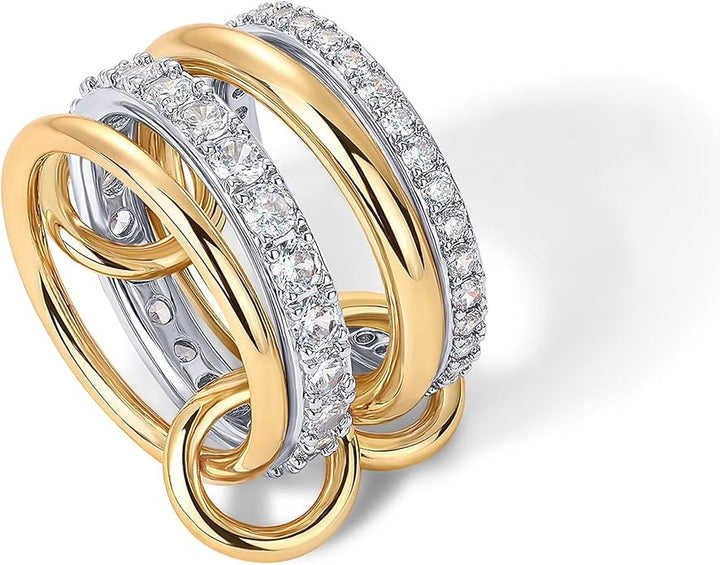 Gold United Rings Set