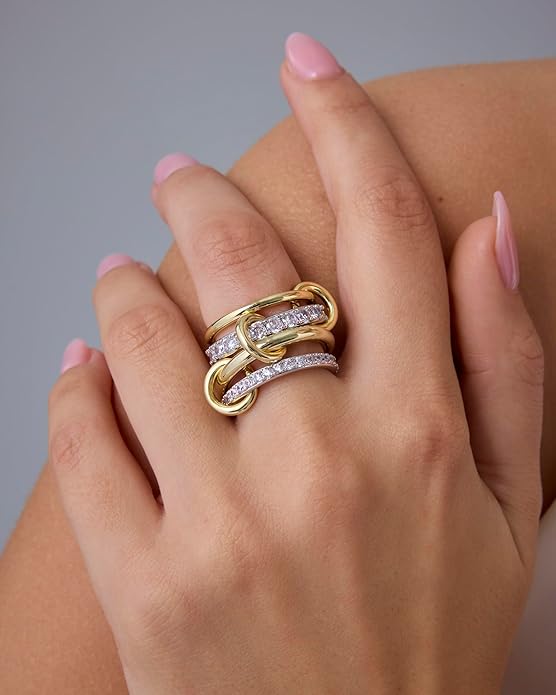 Gold United Rings Set