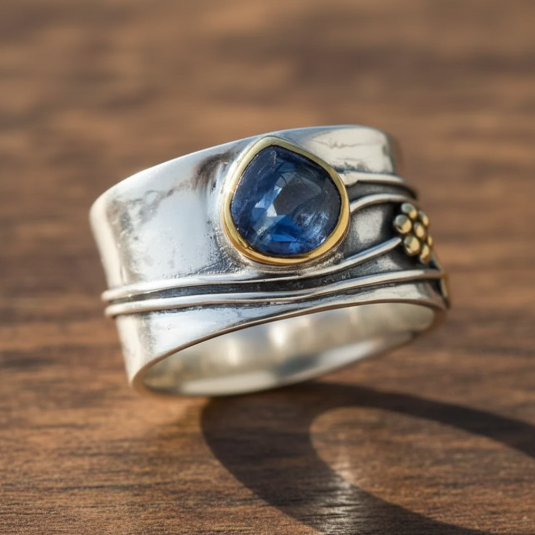 Gemstone Bohemian Meditation Ring