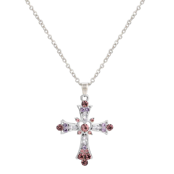 Blessed Gem Cross Necklace