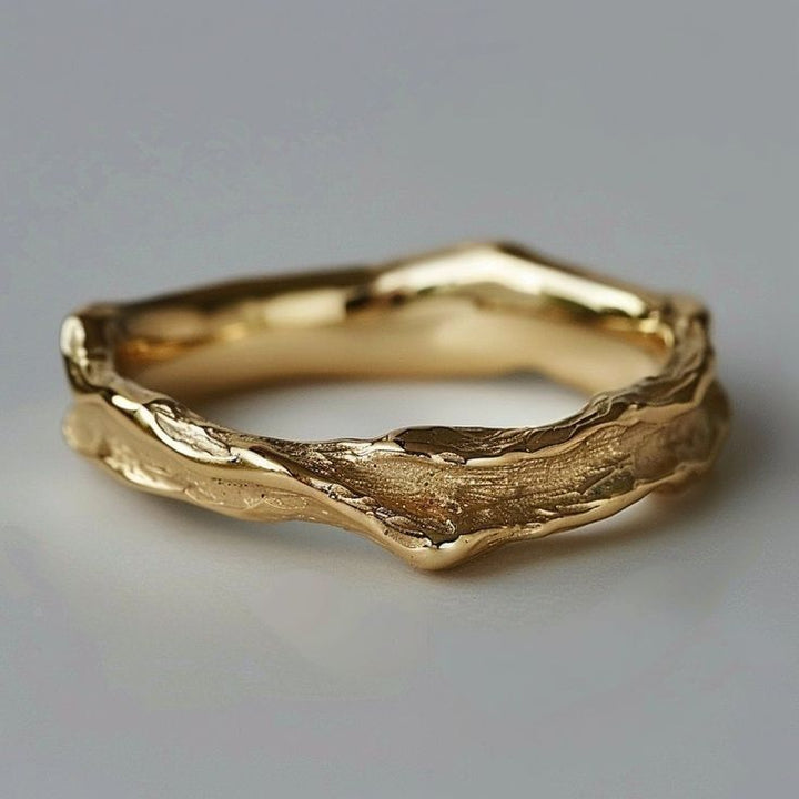Antique Gold Forged Ring