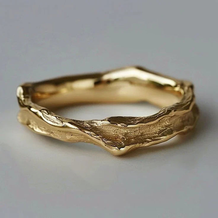 Antique Gold Forged Ring