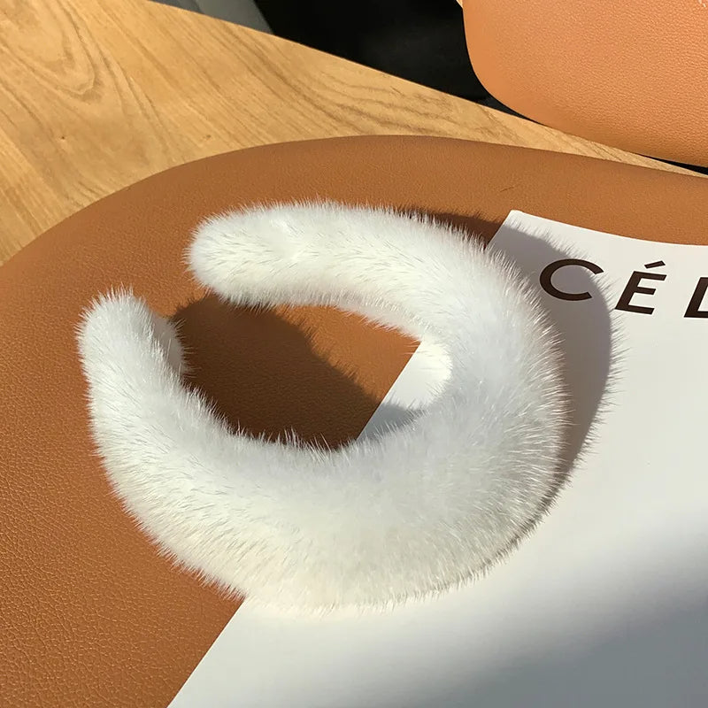 Monarque | Plush Faux Fur Headband