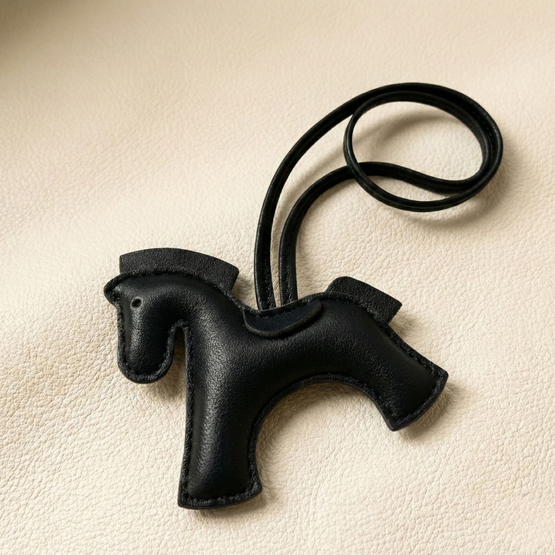 Handcrafted Leather Horse Keychain