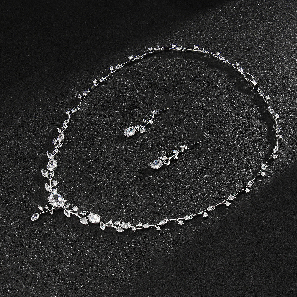 Platinum Petal Jewelry Set