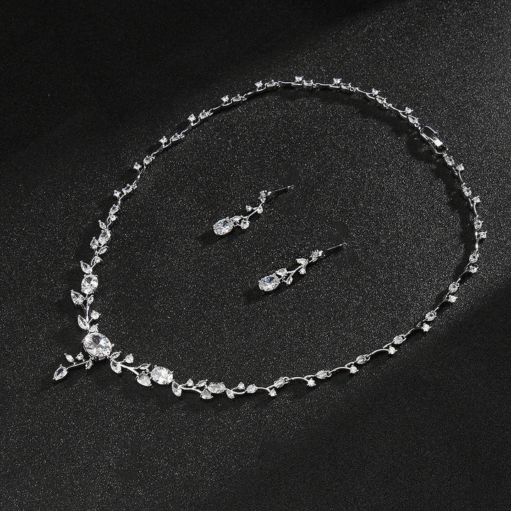 Platinum Petal Jewelry Set